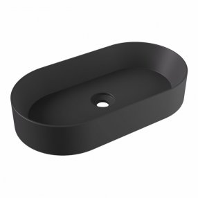 Раковина Alice Spy Oval 65 черная матовая