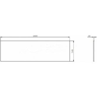 Панель для ванны Am.Pm Func W84A-180-080W-P