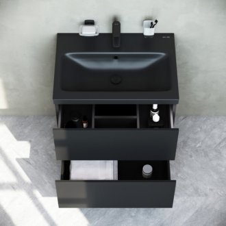 Мебель для ванной Am.Pm Gem 60 см, подвесная, черный матовый