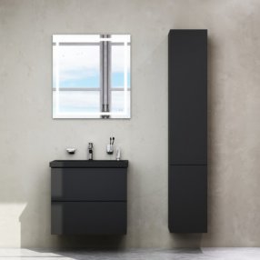 Мебель для ванной Am.Pm Gem 60 см, подвесная, черный матовый