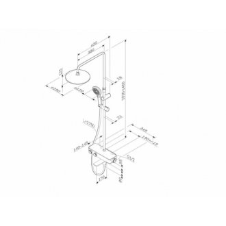 Душевая стойка Am.Pm Inspire 2.0 F0750A500