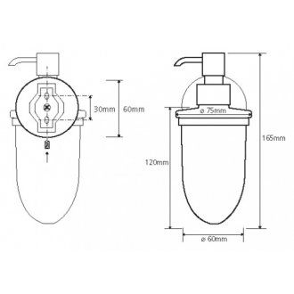 Дозатор для жидкого мыла Bemeta Alfa 102408022