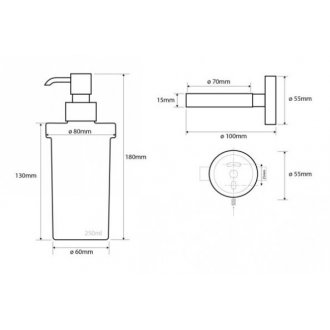 Дозатор для жидкого мыла Bemeta Neo 104109016