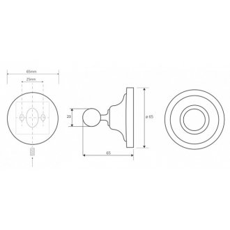 Крючок Bemeta Retro 144306132