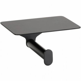 Бумагодержатель с полкой Bemeta Organic Black 167112150