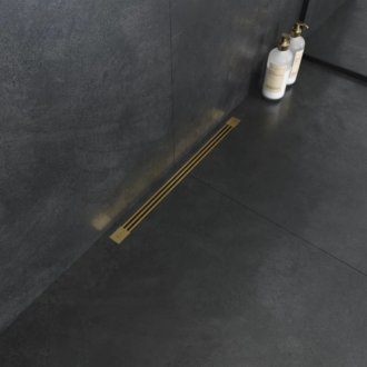Душевой лоток Boheme B&T Infinity 60 см золото