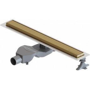 Душевой лоток Boheme Premium Linear 60 см золото матовое