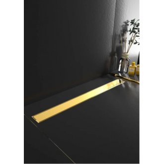 Душевой лоток Boheme Premium Linear 80 см золото