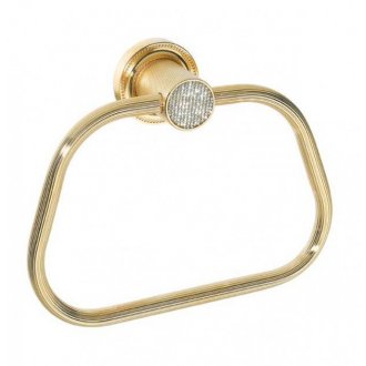 Полотенцедержатель-кольцо Boheme Royal Crystal 10925-G золото
