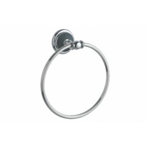 Полотенцедержатель-кольцо Boheme Vogue Nero 10185 хром