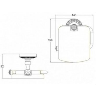 Держатель туалетной бумаги Bronze de Luxe Windsor K25003