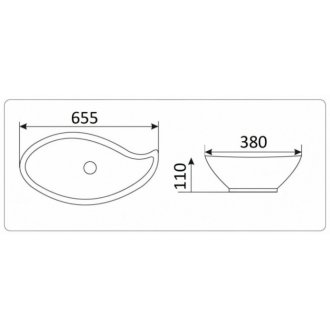 Раковина Ceramalux 9052