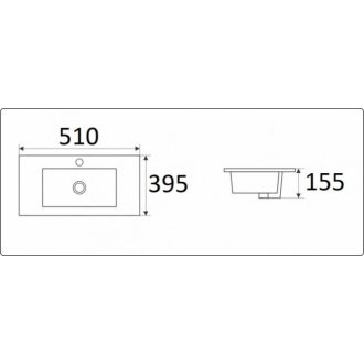 Раковина Ceramalux 9393-50