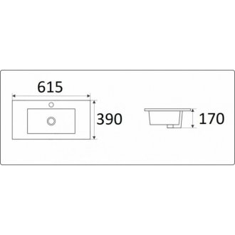 Раковина Ceramalux 9393-60