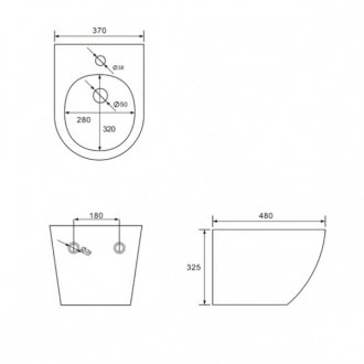 Биде подвесное Comforty 103-1B