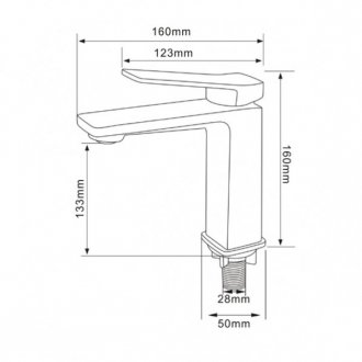 Смеситель для раковины Comforty FC071A-CMT