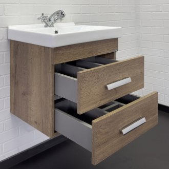 Мебель для ванной Comforty Никосия 50П дуб темный