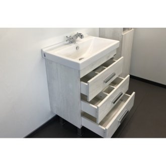 Мебель для ванной Comforty Никосия 60Н дуб белый