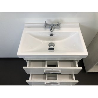 Мебель для ванной Comforty Никосия 60Н дуб белый