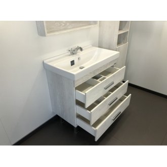 Мебель для ванной Comforty Никосия 80Н дуб белый