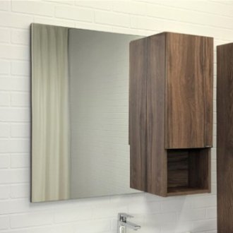Зеркало со шкафчиком Comforty Бордо 90 дуб темно-коричневый