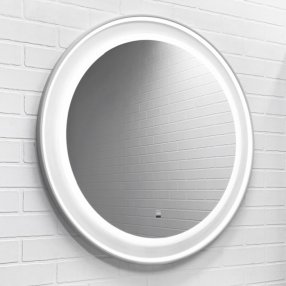 Зеркало Comforty Ереван 70 с системой антизапотевания белое матовое