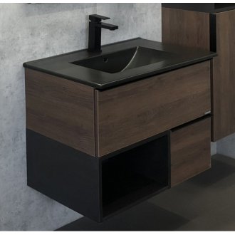 Мебель для ванной Comforty Франкфурт 75B дуб шоколадно-коричневый