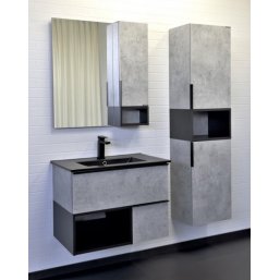 Мебель для ванной Comforty Франкфурт 75B бетон све...