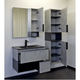 Мебель для ванной Comforty Франкфурт 75B бетон светлый