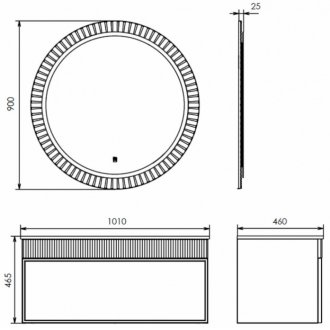 Мебель для ванной Comforty Мадрид 100