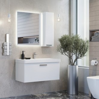 Мебель для ванной Comforty Танжер 90П белая матовая