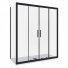 Душевой уголок Good Door Cofe WTW-TD+SP 160x80 черный