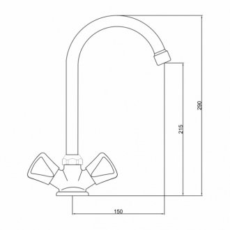 Смеситель для кухни Gross Aqua Astra 3740045С-B01