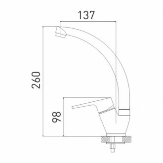 Смеситель для кухни Gross Aqua Delta 3205268С-A02