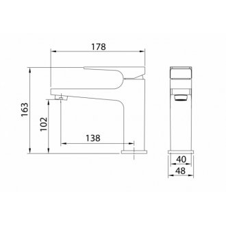 Смеситель для раковины Grossman Classic 510.K35.04.100