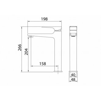 Смеситель для раковины Grossman Classic 520.K35.04.320