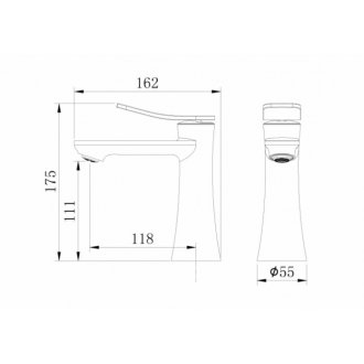 Смеситель для раковины Grossman Advans 510.K35.09.210