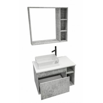 Мебель для ванной Grossman Фалькон 80 бетон