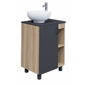 Мебель для ванной Grossman Флай 60 серая/дуб сонома GR-3014