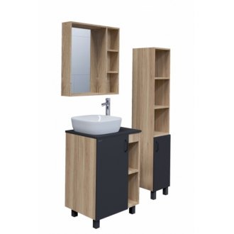 Мебель для ванной Grossman Флай 70 серая/дуб сонома GR-3019