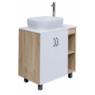 Мебель для ванной Grossman Флай 80 белая/дуб сонома GR-3020