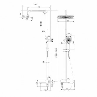 Душевая стойка Grossman Pragma 500.K35.03.100