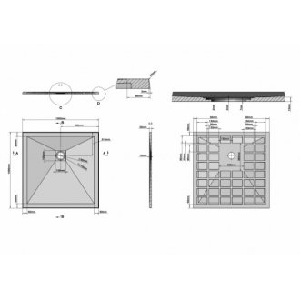 Душевой поддон Grossman Strong GR-S1100100Q