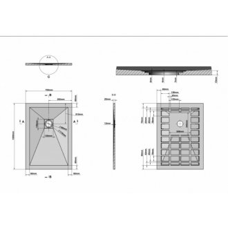 Душевой поддон Grossman Strong GR-S270100Q