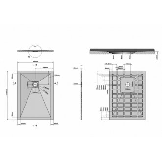 Душевой поддон Grossman Strong GR-S280110Q