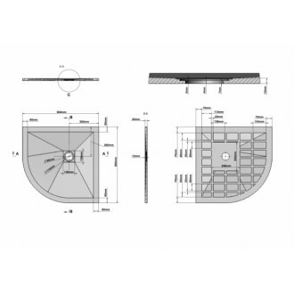 Душевой поддон Grossman Strong GR-S19090