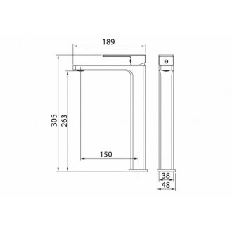 Смеситель для раковины Grossman Style 520.K35.05.210