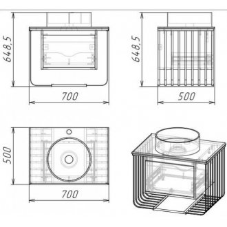 Мебель для ванной Grossman Винтаж 70 веллингтон/черный GR-4040BW