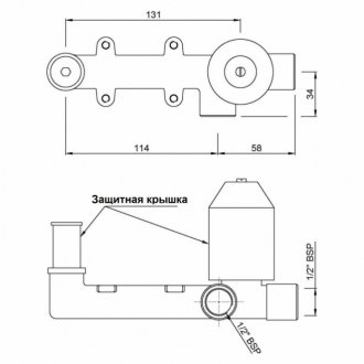 Внутренняя часть смесителя Jaquar ALD ALD-CHR-233NPSO