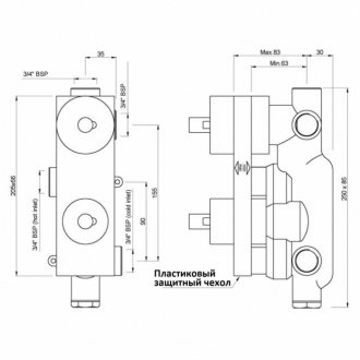 Внутренняя часть смесителя Jaquar ALD ALD-CHR-681E